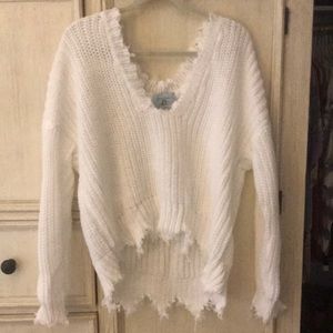 Judith March distressed sweater